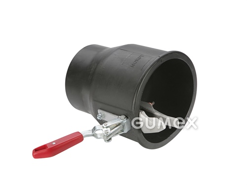 Endstück für LKW-Auspuff, Ø 150mm, für Schlauch 150mm, ohne Loch für CO-Sonde, +400°C, 